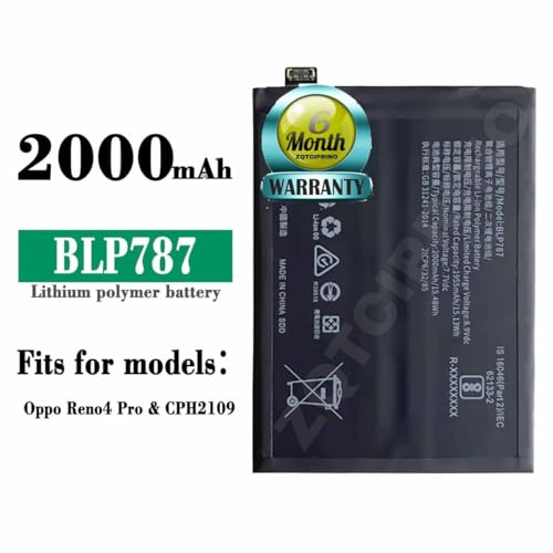 Image of Original BLP787 Battery for Oppo Reno 4 Pro Battery with 6 Month Warranty**** (B3636)