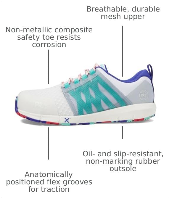 Image of Timberland PRO Men's Radius Composite Safety Toe Athletic Industrial Work Shoe