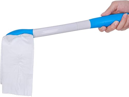 Miniatura 4 de Herramientas de ayuda para el inodoro, limpiaparabrisas plegable de largo alcance para papel higiénico, soporte de asistencia de autolimpieza,