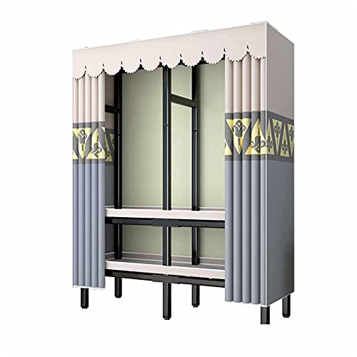 Mueble temporal de ropa y armario portátil abierto de 175 x 125 x 45 cm