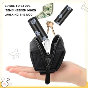 1500 Ct Dog Poop Leak Proof Bags with 2Pcs Dog Poop Bag Dispenser and Leash Clip, Waterproof Doggie Bags Holders, Pet Dog Waste Bag Bulk 100 Rolls, Unscented, for Owner Outdoor Walking Travel