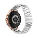 Classic Stainless Steel Metal Band for Amazfit GTR 3/4 47mm Smart Watch Bracelet with Adjustment Tool for Huawei GT 2 3/4 46mm/Watch 3/Stratos 3 2 Pace (Silver)