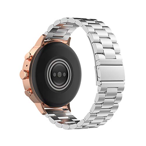 Image of FitTurn 22MM Bands Compatible with Cubitt Aura /Aura Pro /CT2 Pro /CT4 /Viva Pro /Viva Smartwatch, Replacement Metal Bracelet Premium Solid Stainless Steel Watch Band Strap Wristbands for Cubitt Aura /Aura Pro /CT2 Pro /CT4 /Viva Pro /Viva