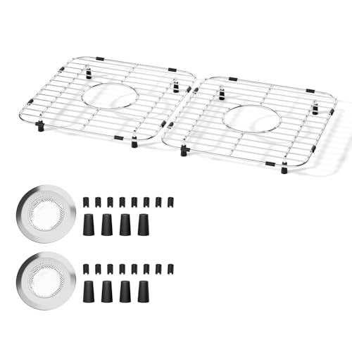 taiheis 13" x 11-5/8" Sink Protectors for Kitchen Sink，Stainless Steel Sink Protectors，2Pack