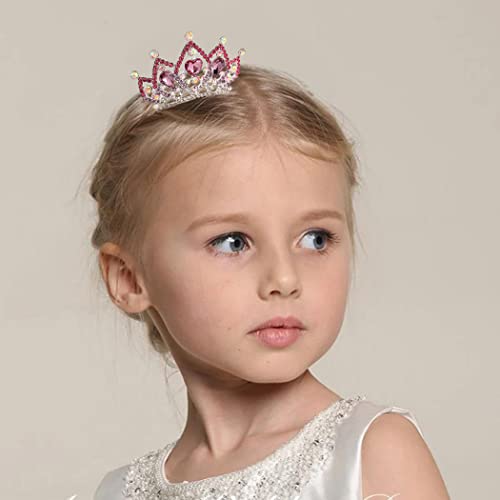 Kilshye Princess Tiara Comb Small Crystal Girls Crown Hair Combs Rhinestone Birthday Prom Tiaras Headband For Kids thumb #1