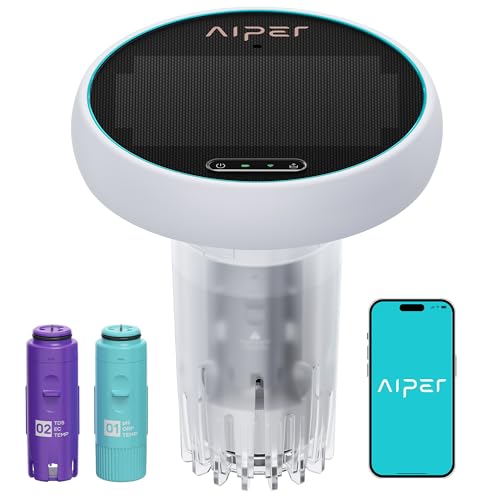 AIPER HydroComm Smart Pool Monitor, 24/7 Automatic Water Testing for Pools, Hot Tubs & Spas, 5-in-1 Accurate Digital Tester, App Control, Customized O