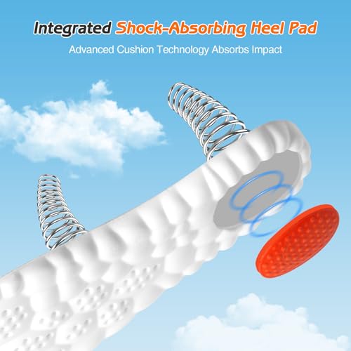 4D Cloud-Soft Comfort Soles for Women - Memory Foam Cushioning Steppers Insoles with Heel Shock Pad - Trim-to-Fit Arch Support Insoles for Foot Pain Relief and Fatigue Reduction (US W 6.5-9)2