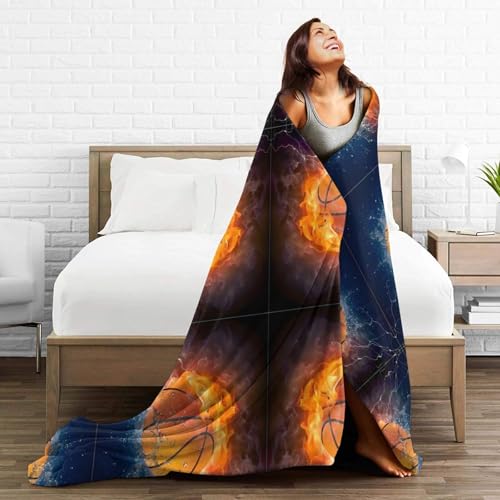 Couverture de voyage en flanelle imprimée ultra douce et légère pour lit