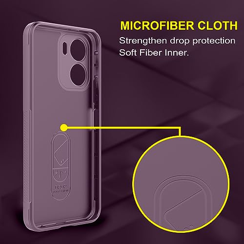 Image of amazon basics Back Case Cover for Vivo Y16 | Compatible for Vivo Y16 Back Cover | Liquid Silicon Magic Case with Camera Protection | Lavender
