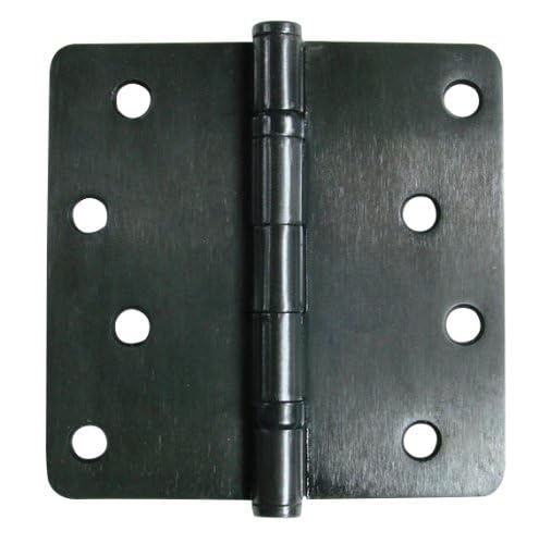 Ball Bearing Door Hinges Oil Rubbed Bronze 4 Inch - 1/4 Inch Radius 10-Pack
