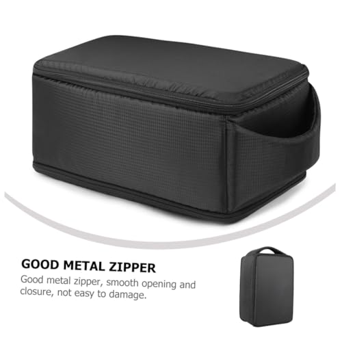 Bolsa de cámara resistente a golpes y polvo con compartimento multifuncional negro 4