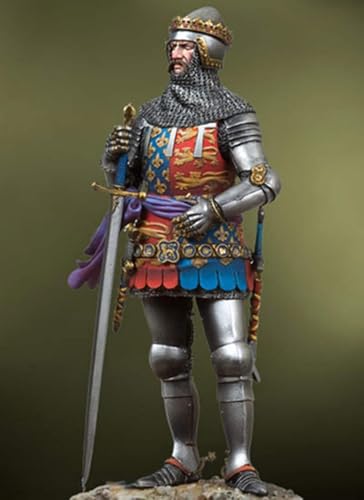 Maquette en résine 90 mm Prince Noir figurine chevalier guerrier médiéval