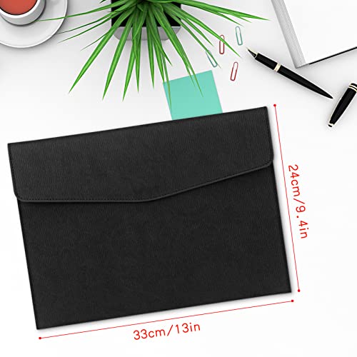 Toplive Document File Folder, Waterproof Thin Pu Leather A4 Envelope Folder Expanding File Organizer Portfolio Storage Case #TOP1