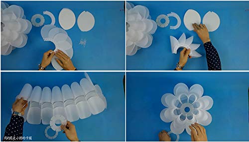 Chandelier moderno de polipropileno resistente estilo europeo blanco 6