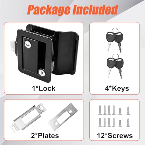 Siasky Black Rv Door Lock Replacement thumb #1
