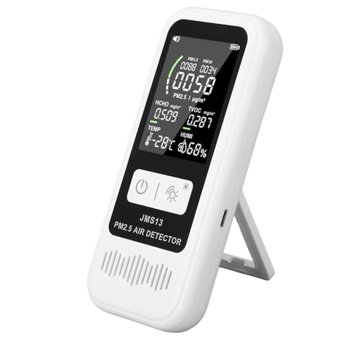 XHTLLO LCD Display Quality PM2.5 10 1.0 Detector Temperature Tester Meter