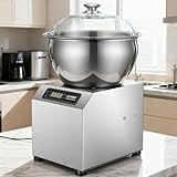 CGLYYDS Elektrische Teigknetmaschine, 1800 W, doppelt rotierende Teigknetmaschine, 5 kg/8 kg Fassungsvermögen, doppelt rotierende Teigknetmaschine für Mehl-, Brot- und Pizzateig Teig 5Kg