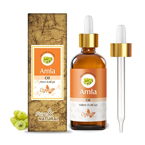 Image of Crysalis Amla Oil 100 ml (3.38 fl oz) - Traditional Hair and Scalp Oil for Conditioning Treatments, Scalp Care & DIY Hair Formulations