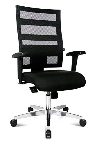 Preisvergleich Produktbild Topstar Drehstuhl XPander Bürostuhl Schwarz inkl. Armlehnen ergonomischer Arbeitsstuhl