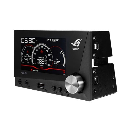 Asus - ROG Front Base, Dual-Bay Gaming Panel