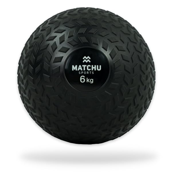 MATCHU - Slam Ball - Slamball - Tire Ball - Boule de Médecine - Fitness, Crossfit, Gymnatistics - Design Robuste - Poignée Supplémentaire - Caoutchouc Solide