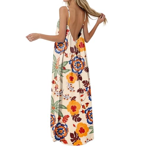 Robe d'été sans manches design dos ouvert avec motif floral aéré