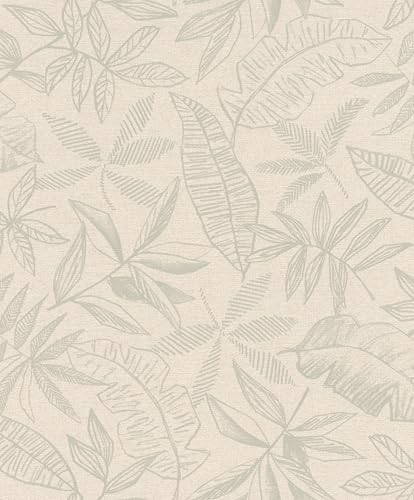Rasch SCHÖNER WOHNEN-Kollektion Vliestapete LEAFAGE 600551 in Sand - 10,05 m x 0,53 m