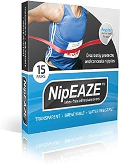 NipEaze - 15pairs - The Original Transparent Nip Protector - Nipple Chafing Prevention - Ultra-Marathon Running Gear