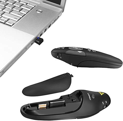 BEBONCOOL RF 2.4GHz Wireless Presenter Remote Presentation USB Control PowerPoint PPT Clicker