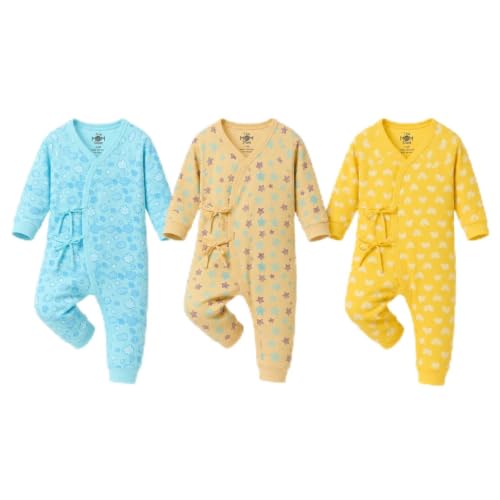 Image of The Mom Store Baby Romper Jabla Style Combo For Boys And Girls | Cotton | Soft Infant Bodysuit | Trendy Stylish Sleepwear For Newborn Baby | Printed | Unisex Comfortable Everyday Baby Wear