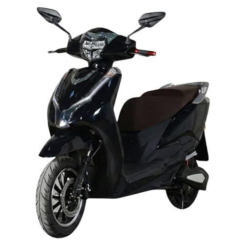 Image of EOX Acto Low Speed Electric Scooter Non RTO with 60-80Km Range, Black Portable Lithium Battery & Charger