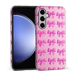 Aesthetic Hot Pink Bows Watercolor-Glossy