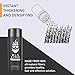 Hair Thickening Fibers (Black), Hair Fiber Locking Spray + Applicator Fiber Pump to create Natural looking Fuller Hair and Beard | Man Card Included | Hair Set by the THE MAN KIT
