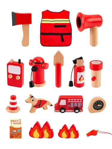 Image of Fire Fighter M2 Kids Toy Set, Pretend Play Fire Fighter Play Set, Imaginative Roleplay for Boys and Girls, Ideal Gift for Creative Playtime Adventures (Fire Fighter M2)
