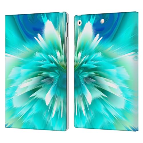 Housse cuir iPad 10.2 antichoc et porte-carte Haroulita motif Vagues Problème Floral 2