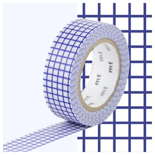 Masking Tape (MT) Quadrillage Bleu