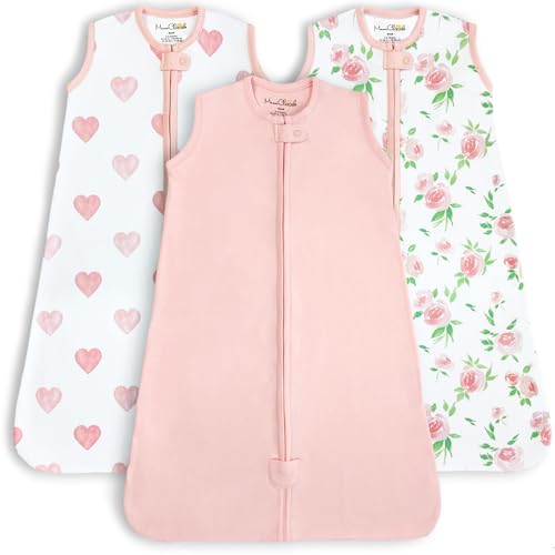 Image of Mama Cheetah Baby Sleep Sack 0.5 TOG, Organic Cotton Baby Wearable Blanket with Two-Way Zipper, Swaddle Transition Baby Sleeping Bag for Newborn Infant Toddler Boy Girl, 6-12 Months