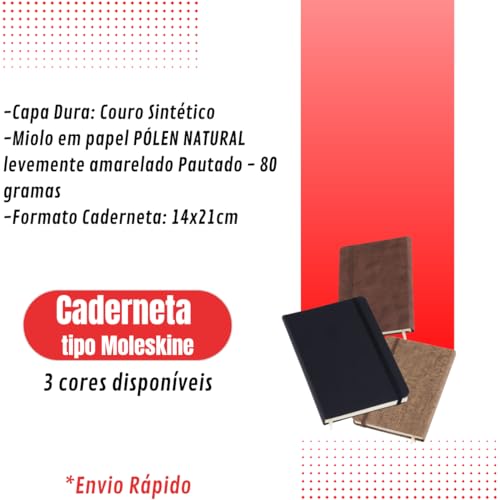 Caderneta Anotacoes Pautada Capa Dura C/Elastico Agenda Moleskine 14x21 160 Pag Marca: Calmfy