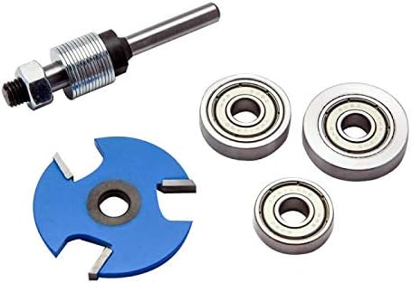 Rockler Biscuit Cutter Router Bit Set, 1-27/32'' Dia x 5/32'' H x 1/4'' Shank
