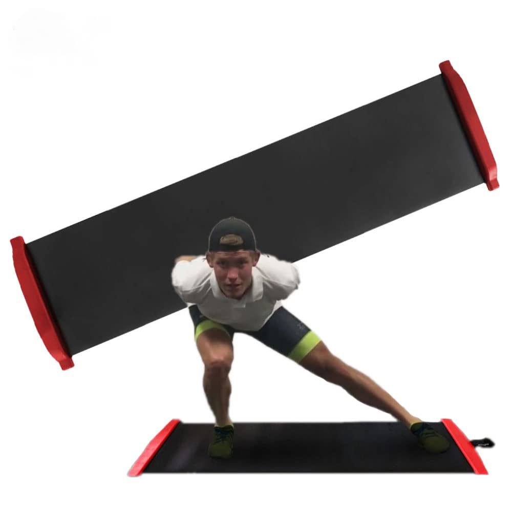 Slide Board - Tabla De Ejercicios para Entrenamiento Físico Y Terapia con Botines Y Bolsa De Transporte Incluida-2.3m x 0.5m