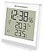 Produktbild Bresser Wetterstation Funk mit Außensensor Temeo SQ mit automatischer Zeitanzeige, LED Hintergrundlicht, Anzeige der Innen und Außentemperatur mit Weck- und Schlummerfunktion, weiß