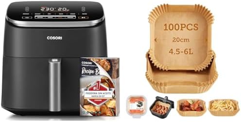 COSORI freidora de aire caliente XXL Turbo Blaze, 6L con 5 nivele...