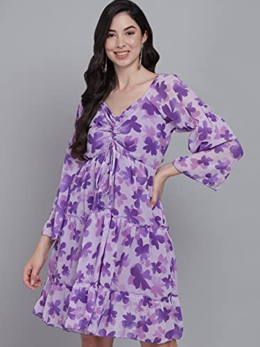 Image of FUNDAY FASHION Women's Fit And Flare Knee Length Dress