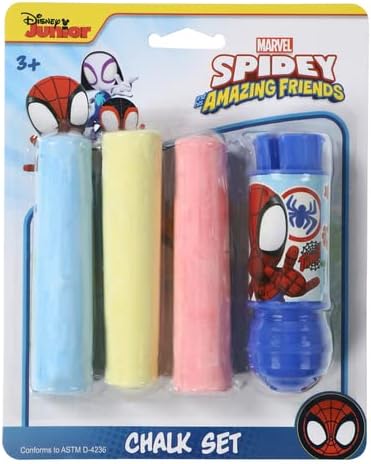 Spidey and His Amazing Friends Disney Junior Sidewalk Chalk Set