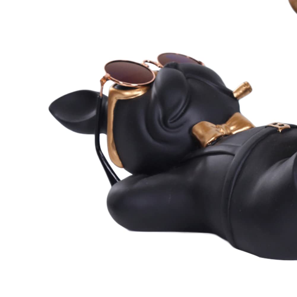Starnearby Bulldog Statue avec Plateau, Résine, Vide Poche, Bol Clé Entrée, Décoration Starnearby Bulldog Statue avec Plateau, Résine, Vide Poche, Bol Clé Entrée, Décoration