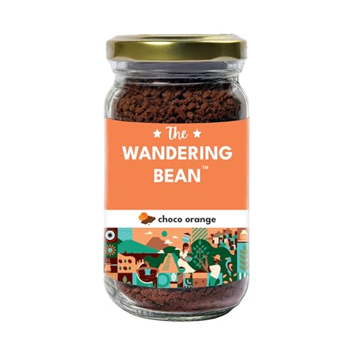 Image of The Wandering Bean Blend Rich & Smooth Choco Orange Instant Coffee (60 Grams), Granules, Bottle