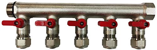 5 Loop Plumbing Manifold w/ 1