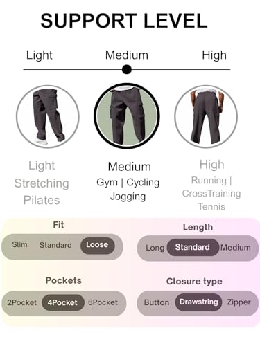 Image of Leriya Fashion Men's Cargo Pants | 4 Pocket Cotton Cargo Joggers for Men | Loose Fit Stylish Pant with Pockets | Casual Baggy Trousers & Streetwear Lower