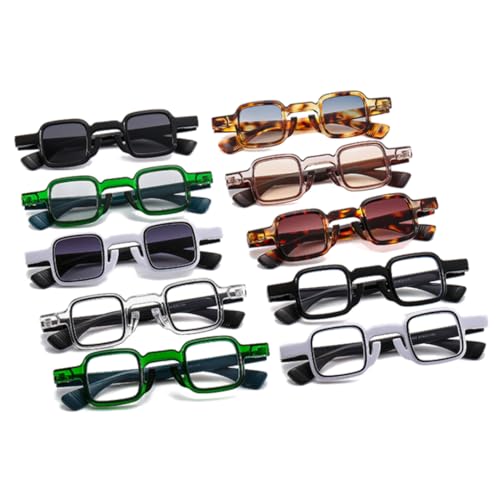 Lunettes de soleil style rétro bicolores aux finitions soignées