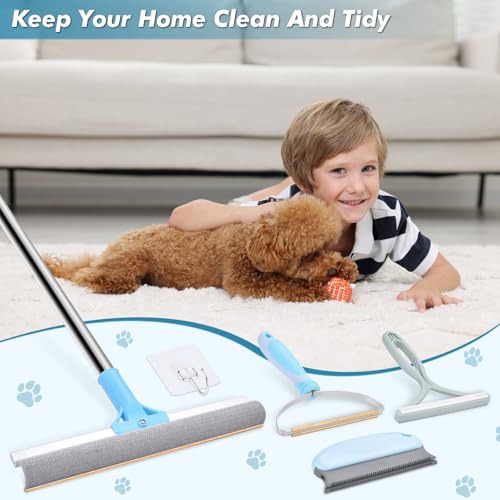 Image of 4 Packs Pet Hair Remover Set, gray